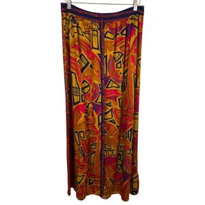 Farm Rio Cool Tropical Button Down Maxi Skirt Size Medium